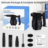 KACNON Mini Compressed Air, Super Power Electric Air Duster, Multi-Use Dust Blower Computer Duster, Canned Air Replaces for Cleaning Dust Hairs Crumbs Scraps for Computer Laptop Keyboard Electronics